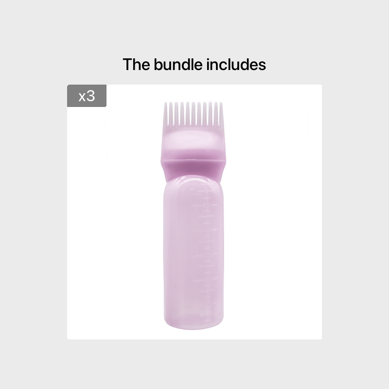 1pc Plastic Dry Cleaning Bottle For Hair Dyeing And Washing Bottle With Graded Thickening Hair Dyeing Bottle For Hair Dyeing Cream Bottle For Perm