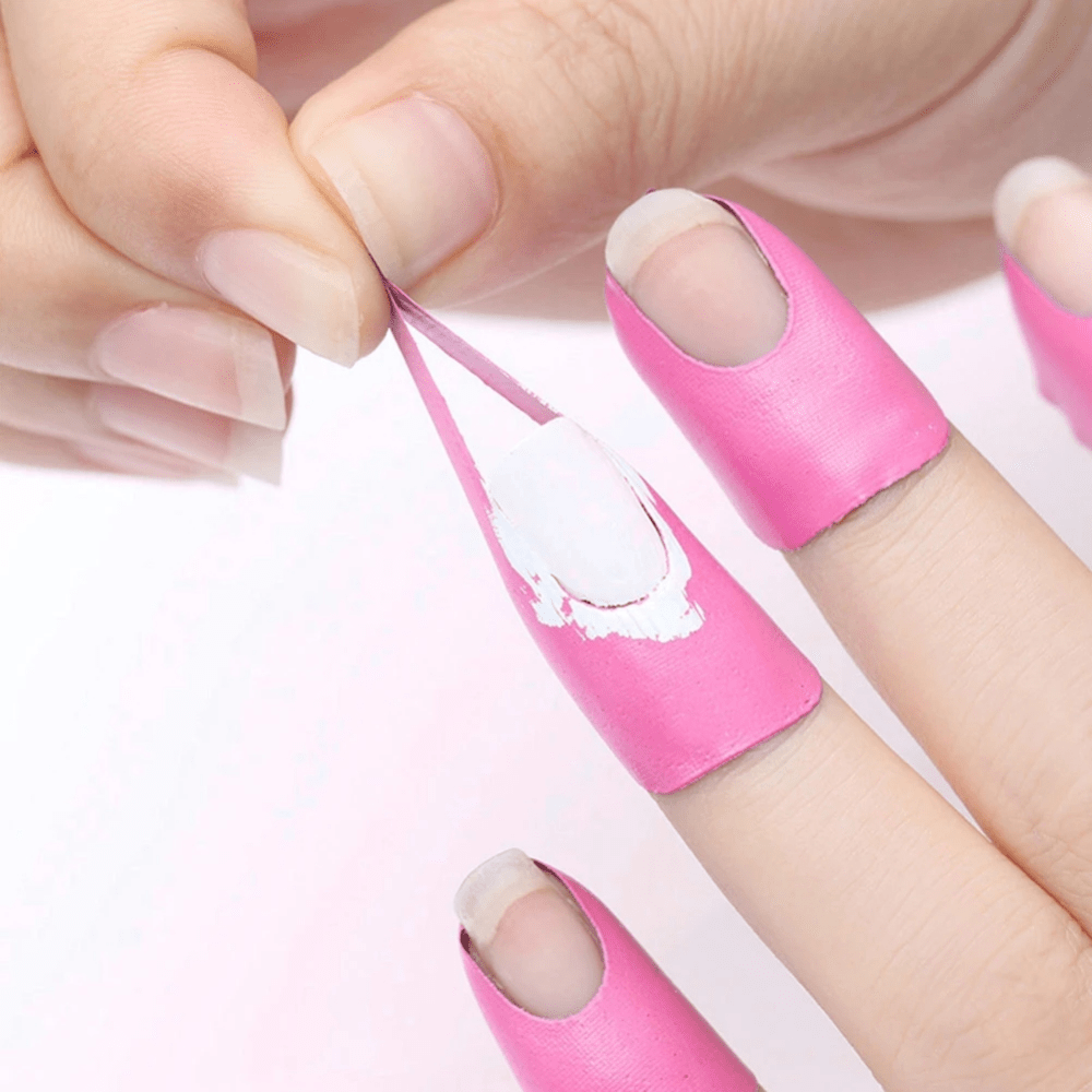 [U-shape Nail Protector] Plastic U-shape Nail Polish Protector | Latex Nail Polish Barrier | Hot Stamping For Anti-overflow Nail Polish