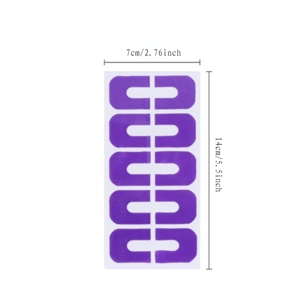 [U-shape Nail Protector] Plastic U-shape Nail Polish Protector | Latex Nail Polish Barrier | Hot Stamping For Anti-overflow Nail Polish