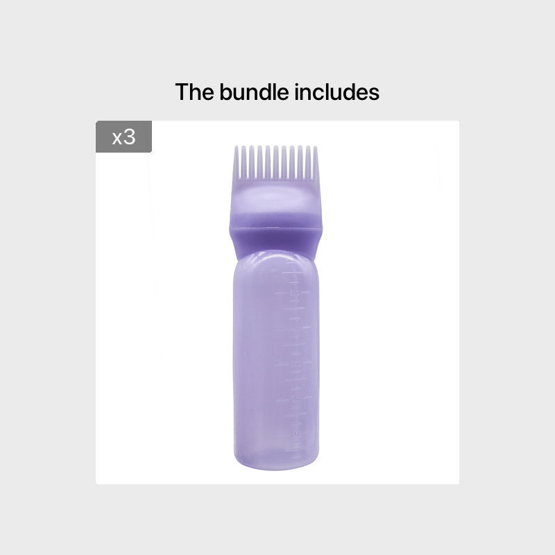 1pc Plastic Dry Cleaning Bottle For Hair Dyeing And Washing Bottle With Graded Thickening Hair Dyeing Bottle For Hair Dyeing Cream Bottle For Perm