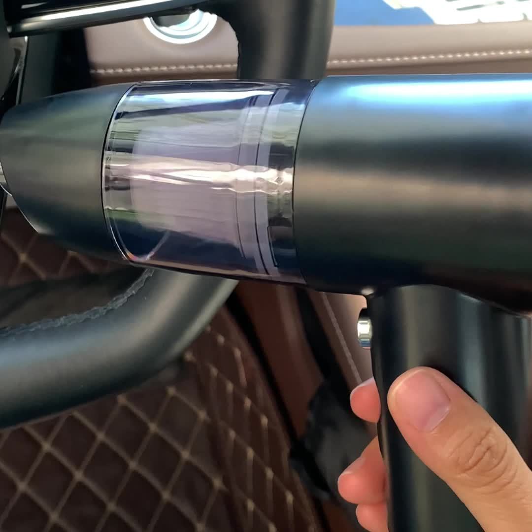 Portable cordless handheld vacuum cleaner, cyclonic aspirated car vacuum cleaner, combined blow and suction, rechargeable powerful car/office/home vacuum cleaner