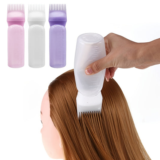 1pc Plastic Dry Cleaning Bottle For Hair Dyeing And Washing Bottle With Graded Thickening Hair Dyeing Bottle For Hair Dyeing Cream Bottle For Perm