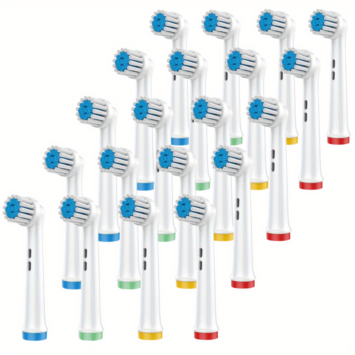 Replacement Toothbrush Heads Compatible With Oral-B, Electric Toothbrush Heads Brush Heads Suitable For Oral B Replacement Heads Refill Pro 500/1000/1500/3000/3757/5000/7000/7500/8000